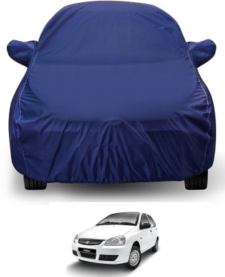 Auto Hub Car Cover For Tata Indica (With Mirror Pockets)(Blue)