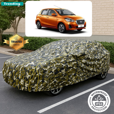 PAGORA Car Cover For Datsun GO T Option (With Mirror Pockets)(Multicolor)