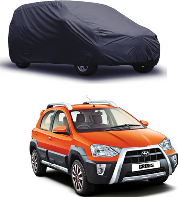 ROYAL AUTO MART Car Cover For Toyota Etios Cross (Without Mirror Pockets)(Grey)