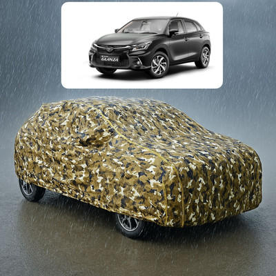 GOSHIV-car and bike accessories Car Cover For Toyota Glanza G (With Mirror Pockets)(Yellow)