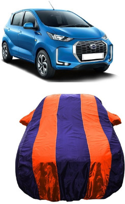 Wegather Car Cover For Datsun Redi-Go A Petrol (With Mirror Pockets)(Orange)