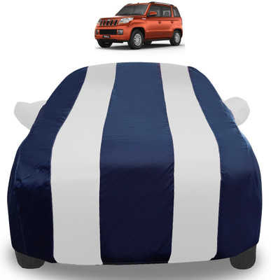 Auto Hub Car Cover For Mahindra TUV300 (With Mirror Pockets)(Silver)
