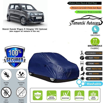 Tamanchi Autocare Car Cover For Maruti Suzuki Wagon R Stingray VXI Optional(Blue)