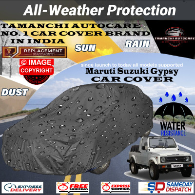 Tamanchi Autocare Car Cover For Maruti Suzuki Gypsy(Grey)