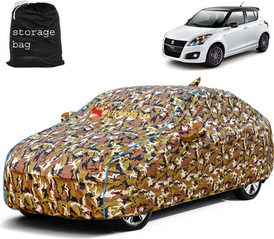 AUTOMOZEXO Car Cover For Maruti Suzuki Swift (With Mirror Pockets)(Multicolor)