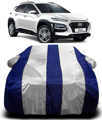AXLOZ Car Cover For Hyundai Kona (With Mirror Pockets)(Multicolor)