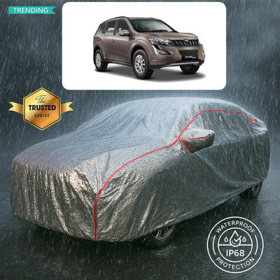 GOSHIV-car and bike accessories Car Cover For Mahindra XUV500 AT W10 AWD (With Mirror Pockets)(Silver)