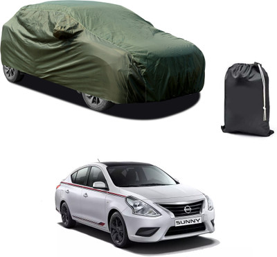PAGORA Car Cover For Nissan Sunny (With Mirror Pockets)(Green)