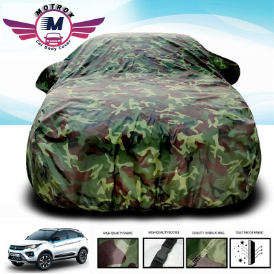 MoTRoX Car Cover For Tata Nexon (Without Mirror Pockets)(Green)