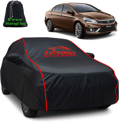 autouniko Car Cover For Maruti Suzuki Ciaz (With Mirror Pockets)(Black)