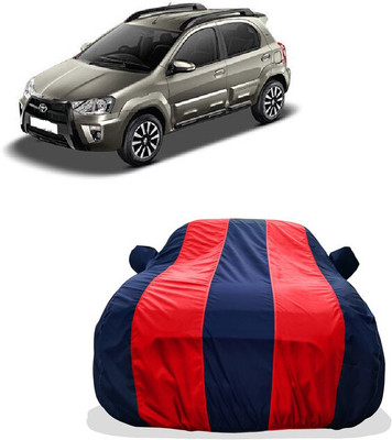 Tricway Car Cover For Toyota Etios Cross 1.2L G Petrol (With Mirror Pockets)(Red)