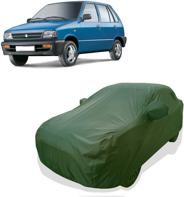 Tricway Car Cover For Maruti 800 AC BSII (With Mirror Pockets)(Green)