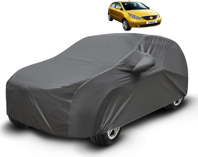 Auto Hub Car Cover For Tata Indica Vista (With Mirror Pockets)(Grey)