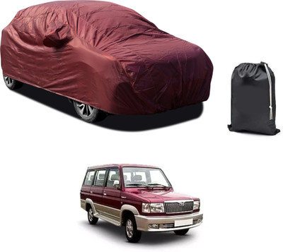 PAGORA Car Cover For Toyota Qualis (With Mirror Pockets)(Maroon)