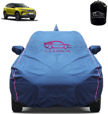 G G K RANTAL Car Cover For Tata Harrier (With Mirror Pockets)(Multicolor)