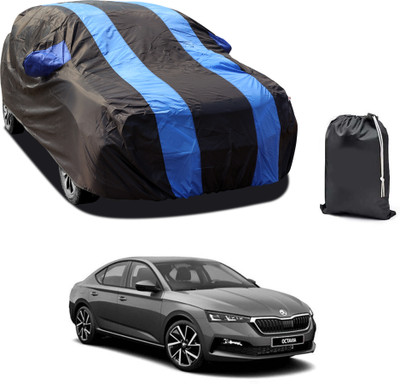PAGORA Car Cover For Skoda Octavia (With Mirror Pockets)(Blue)
