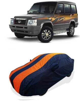 Coxtor Car Cover For Tata Sumo Gold CX BSIII (With Mirror Pockets)(Orange)