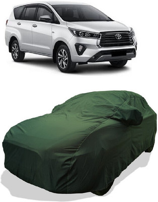 Coxtor Car Cover For Toyota Innova Crysta 2.4 ZX MT Diesel (With Mirror Pockets)(Green)