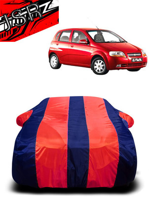J S R Car Cover For Toyota UVA (With Mirror Pockets)(Red, Blue)