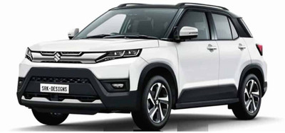 Auto Hub Car Cover For Maruti Vitara Brezza (With Mirror Pockets)(Red)