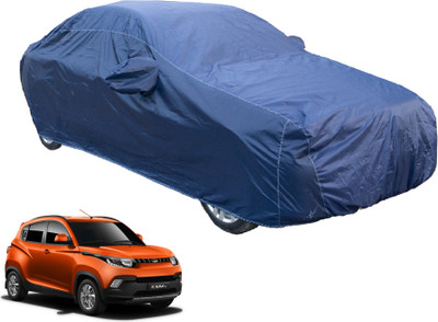 Auto Hub Car Cover For Mahindra KUV100 (With Mirror Pockets)(Blue)