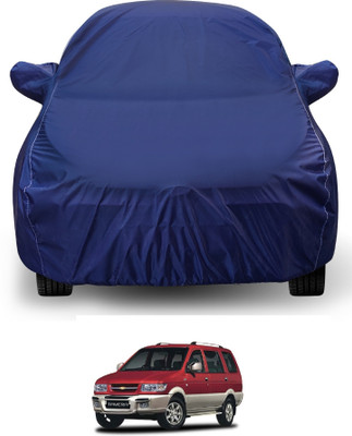 Auto Hub Car Cover For Chevrolet Tavera (With Mirror Pockets)(Blue)