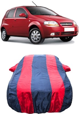 Wegather Car Cover For Chevrolet Uva 1.2LT (With Mirror Pockets)(Red)