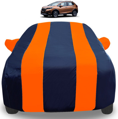 Auto Hub Car Cover For Honda WR-V (With Mirror Pockets)(Orange)