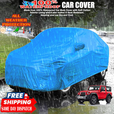 Tamanchi Autocare Car Cover For Mahindra Thar(Blue)