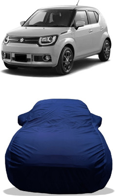 Wegather Car Cover For Maruti Suzuki Ignis 1.3 Alpha (With Mirror Pockets)(Blue)