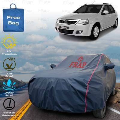 Frap Car Cover For Mahindra Verito, Verito Vibe, e-Verito, Verito 1.5 D2, Verito 1.5 Executive edition (With Mirror Pockets)(Blue, Red)