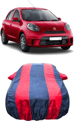 Wegather Car Cover For Nissan Micra Active XL ICC WT20 SE (With Mirror Pockets)(Red)
