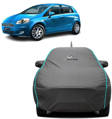 NG Auto Front Car Cover For Fiat Grande Punto(Grey, Blue)