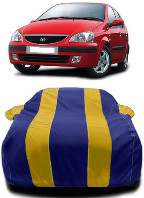 Autoprime Car Cover For Tata Indica Turbo (With Mirror Pockets)(Yellow, Blue)