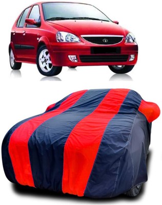 DIGGU Car Cover For Tata Indica V2 (With Mirror Pockets)(Red, Blue)