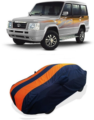 Coxtor Car Cover For Tata Sumo Gold EX (With Mirror Pockets)(Orange)