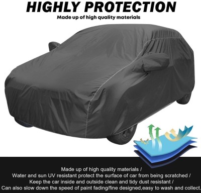 BOTAUTO Car Cover For Toyota Corolla Altis, Universal For Car (With Mirror Pockets)(Grey, For 2008, 2009, 2010, 2011, 2012, 2013, 2014, 2015, 2016, 2017, 2018, 2019, 2020, 2021, 2022, 2023 Models)