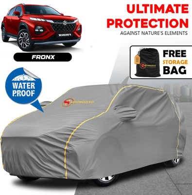 AUTOMOZEXO Car Cover For Maruti Suzuki Fronx (With Mirror Pockets)(Grey)