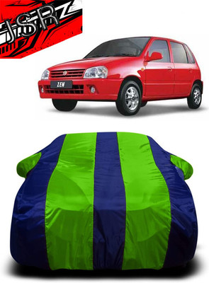 J S R Car Cover For Maruti Suzuki Zen 1.0i (With Mirror Pockets)(Green, Blue)