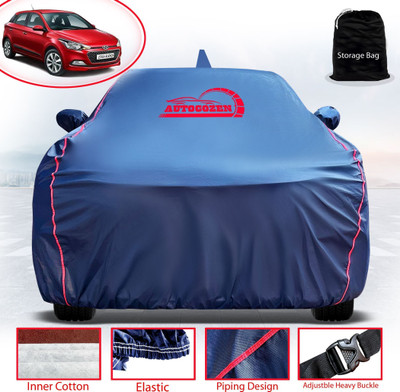 AUTOCOZEN WATERPROOF Car Cover For Hyundai Elite i20 (With Mirror Pockets)(Blue)