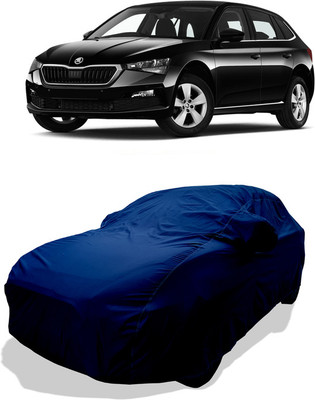 Coxtor Car Cover For Renault Scala 1.5L (With Mirror Pockets)(Blue)