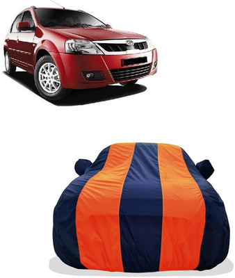 Tricway Car Cover For Mahindra E Verito D2 Electric (With Mirror Pockets)(Orange)