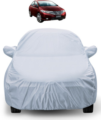 Auto Hub Car Cover For Honda City (With Mirror Pockets)(Silver)
