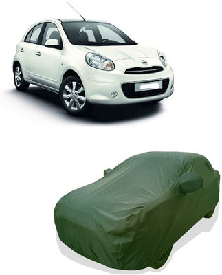 Tricway Car Cover For Nissan Micra K9K (With Mirror Pockets)(Green)