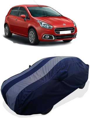 Coxtor Car Cover For Fiat Punto EVO 1.3 Emotion (With Mirror Pockets)(Grey)