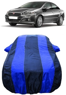 Wegather Car Cover For Fiat Linea T Jet Active (With Mirror Pockets)(Blue)