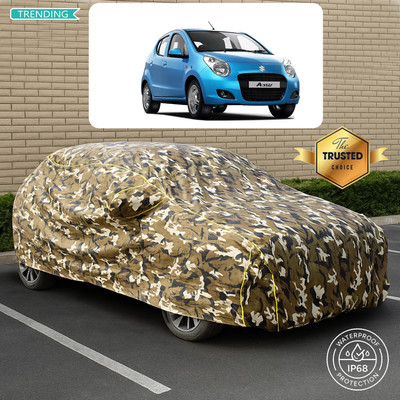 PAGORA Car Cover For Maruti A-Star ZXI (With Mirror Pockets)(Yellow, Multicolor)