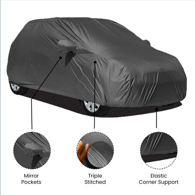 Auto Oprema Car Cover For Maruti Suzuki 800 (With Mirror Pockets)(Grey, For 2016, 2017, 2018, 2019, 2020, 2021, 2022 Models)