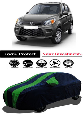 Amexride Car Cover For Maruti Suzuki Alto 800 STD (With Mirror Pockets)(Green)