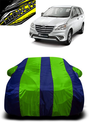 FRONCH Car Cover For Toyota Innova 2.0L (With Mirror Pockets)(Green, Blue)
